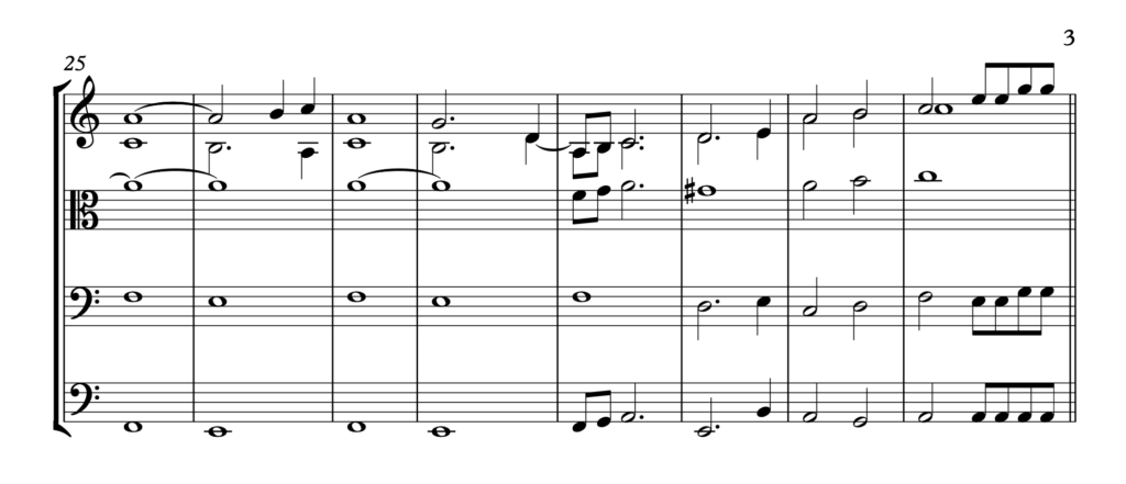 How To Keep From Drowning - String section score excerpt