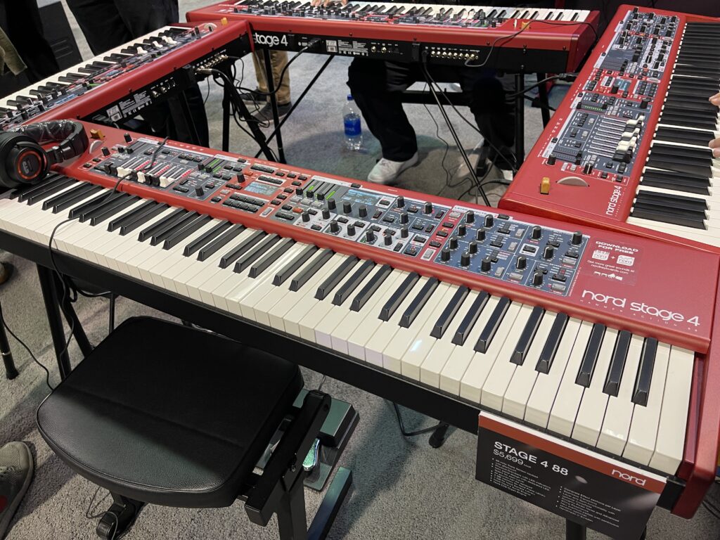 Nord Stage 4 Keyboards - display at NAMM 2023