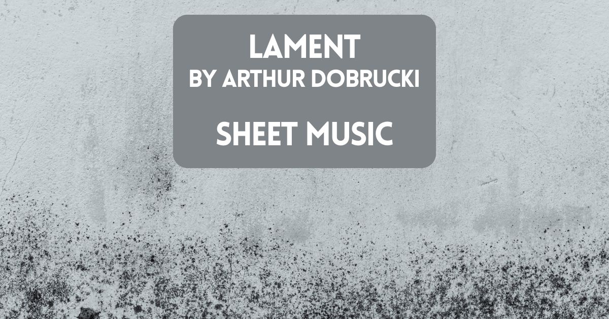 Lament Sheet Music - Blog Post Cover Image