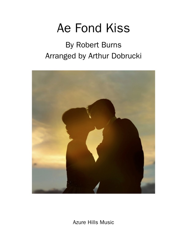 Image of front cover to Ae Fond Kiss sheet music