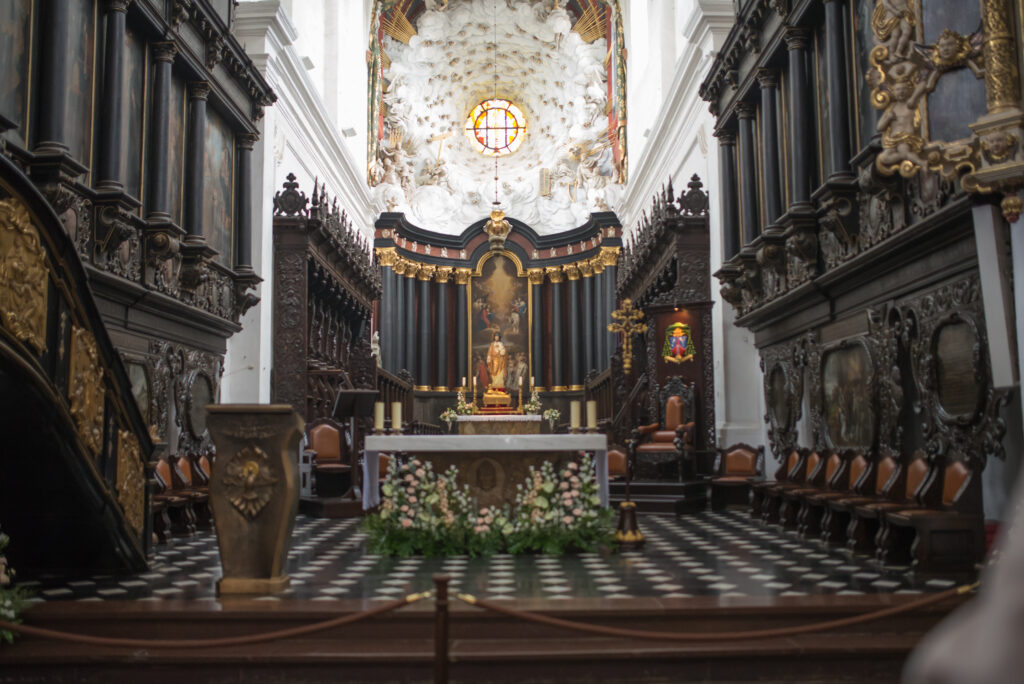 Altar inside Oliwa Cathedral, Gdansk, Poland